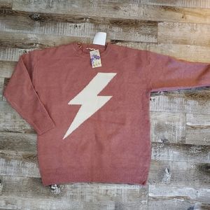 Ee:some pink lightning bolt sweater